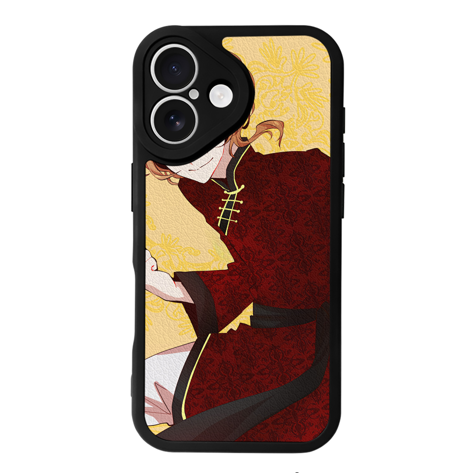 （画像用） 文豪ストレイドッグス Bungo Stray Dogs 【iPhone 16シリーズ対応】シリコンスマホケース（レザー調） 材質：シリコン